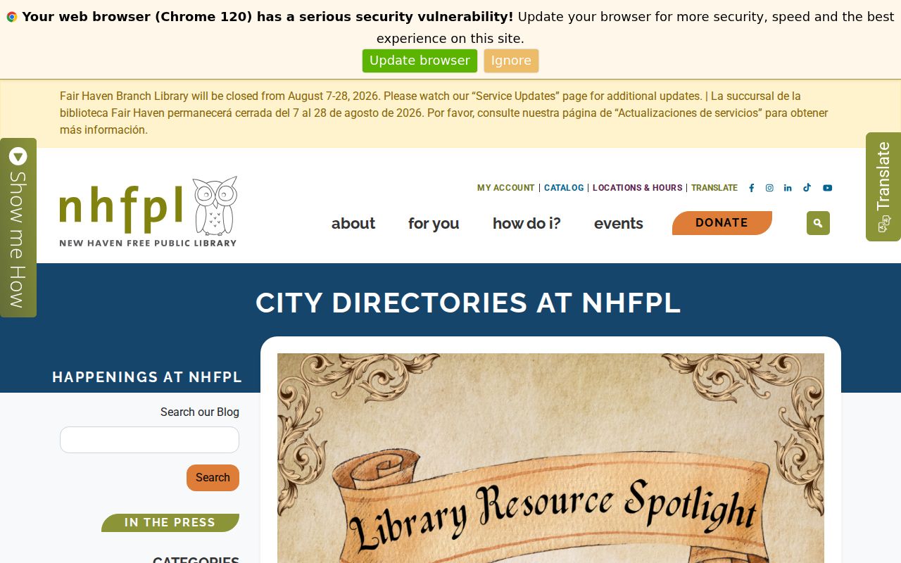 New Haven city directory collection and reverse address section