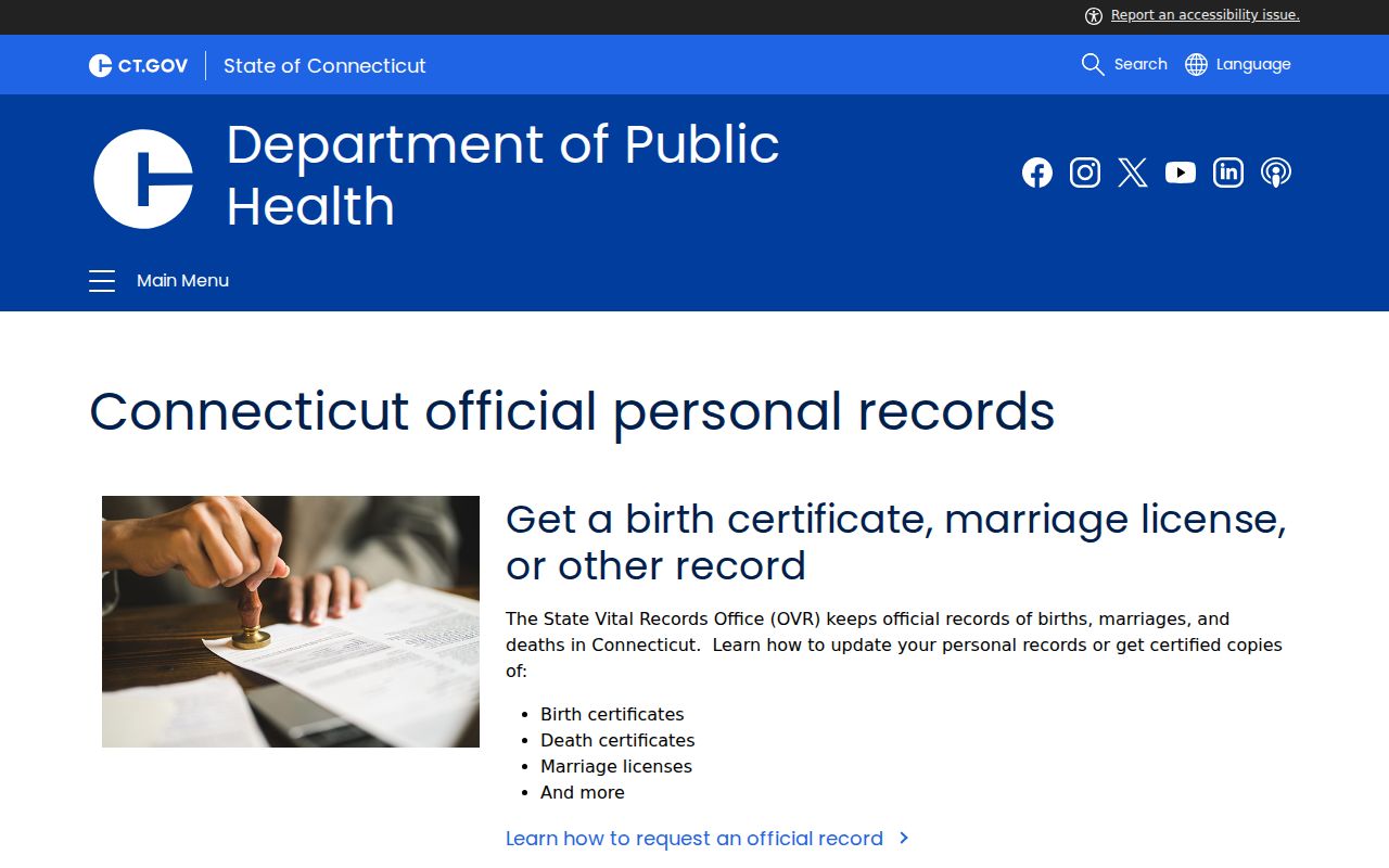 New Haven residents directory Connecticut vital records overview