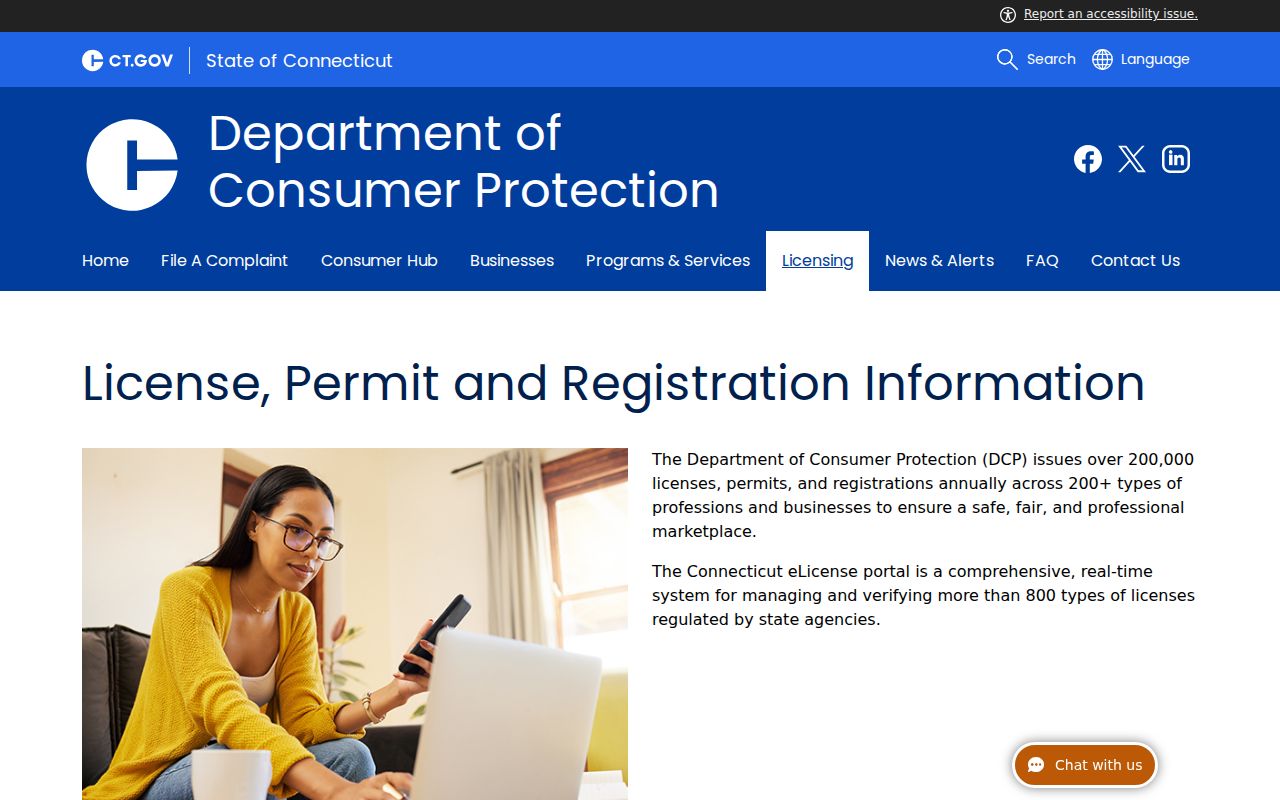 New Haven resident lookup Connecticut professional license verification