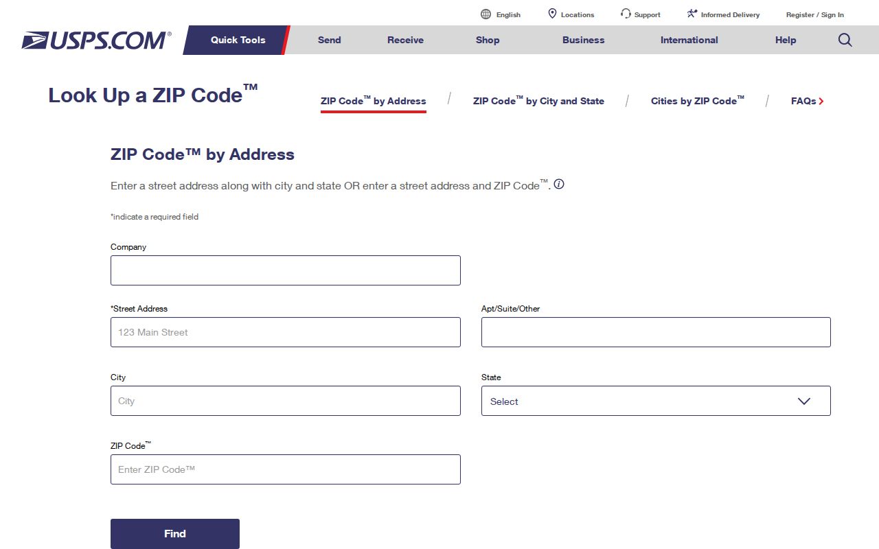 New Haven ZIP code directory USPS address lookup